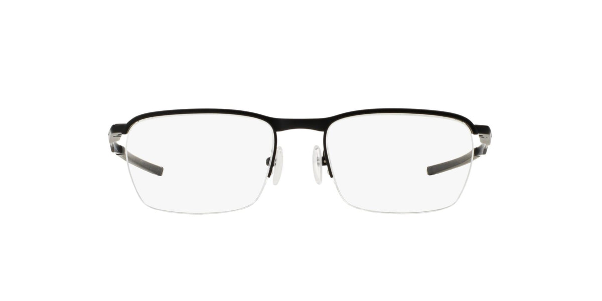 Oakley Men's OX3187 Conductor 0.5 Rectangular Reading Glasses, Satin Black, 53mm + 1