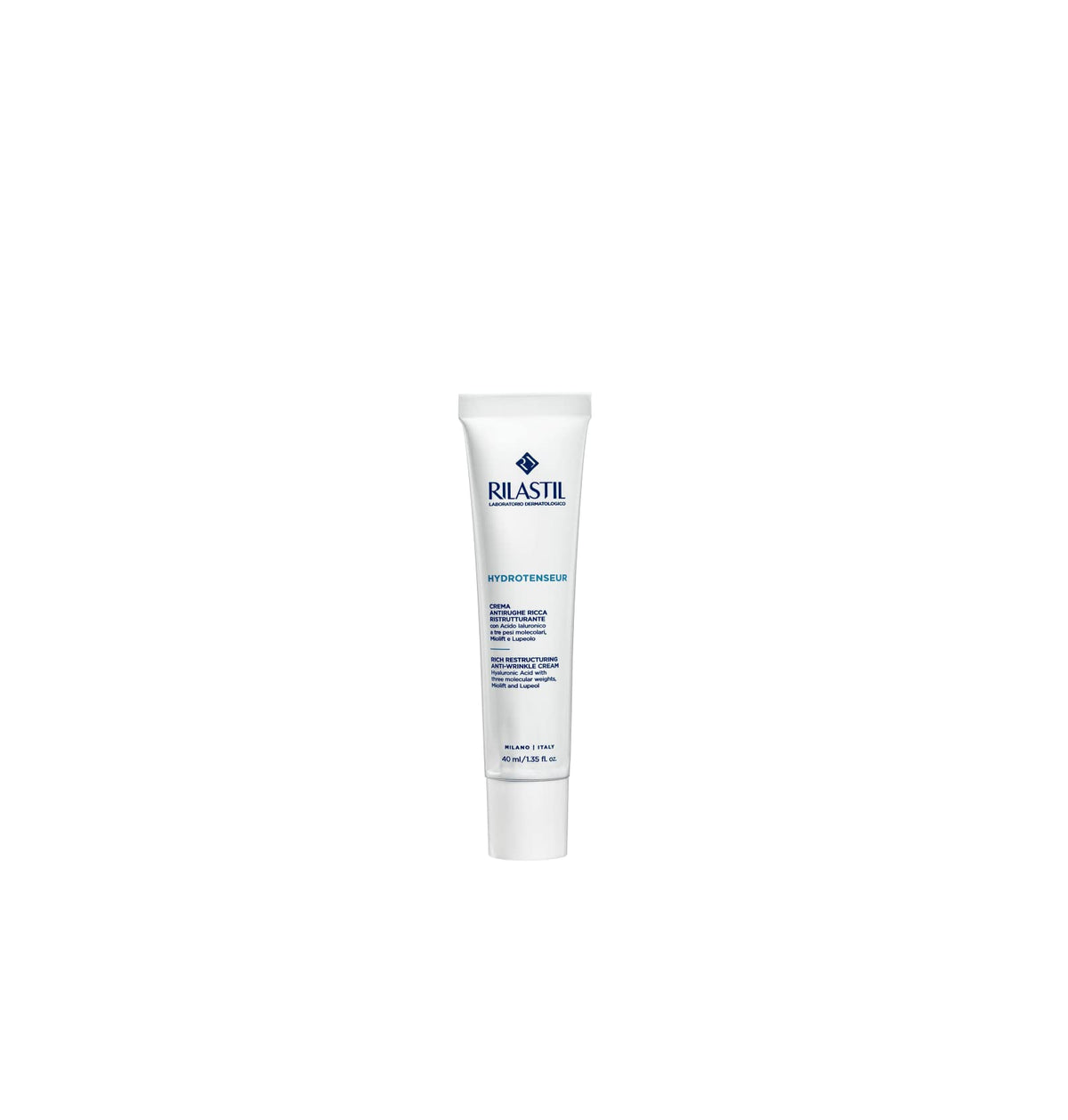 Rilastil Ricca Anti-Wrinkle Face Cream Restaurant Ricca Texture and Corpose with Hyaluronic Acid for Dry Hair, 40 ml Pack