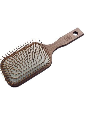 nippes Solingen Pneumatic Hair Brush | Reducing Split Ends | Paddle Brush Suitable for All Hair Types | Gentle Styling Without Hair Damage | Detangling and Straightening | Large, Rectangular