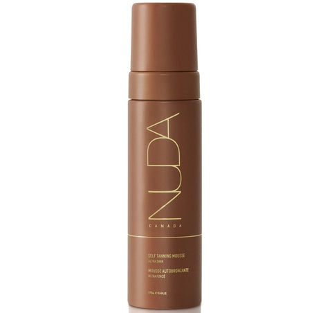 Nuda Self Tanning Mousse | Lightweight Sunless Tanning Lotion | Cruelty Free Body Self Tanner Mousse with Natural Ingredients | Bronzing Lotion at Home (200mL, Ultra Dark)