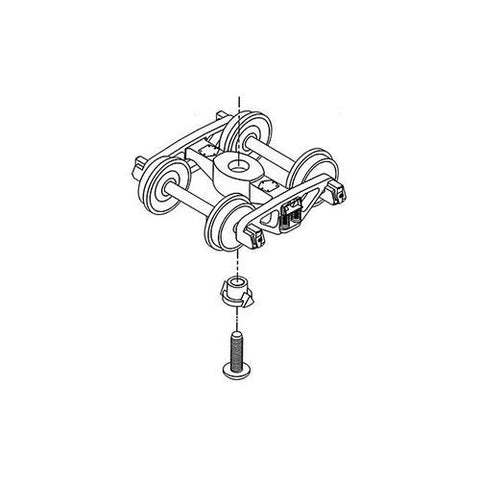 HO ASF 100-Ton Truck, 36" C88 Smooth Wheels (2)