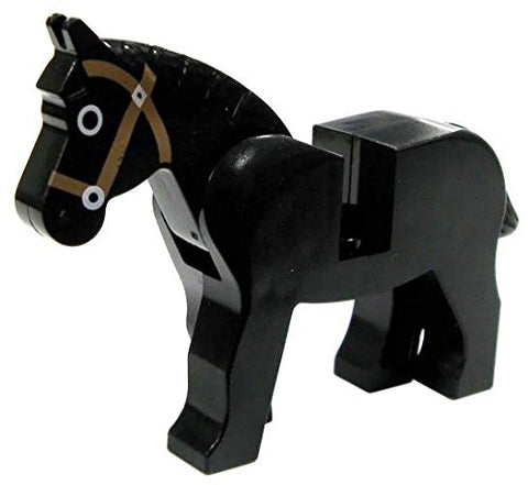 Horse (Black) - LEGO Animal Minifigure