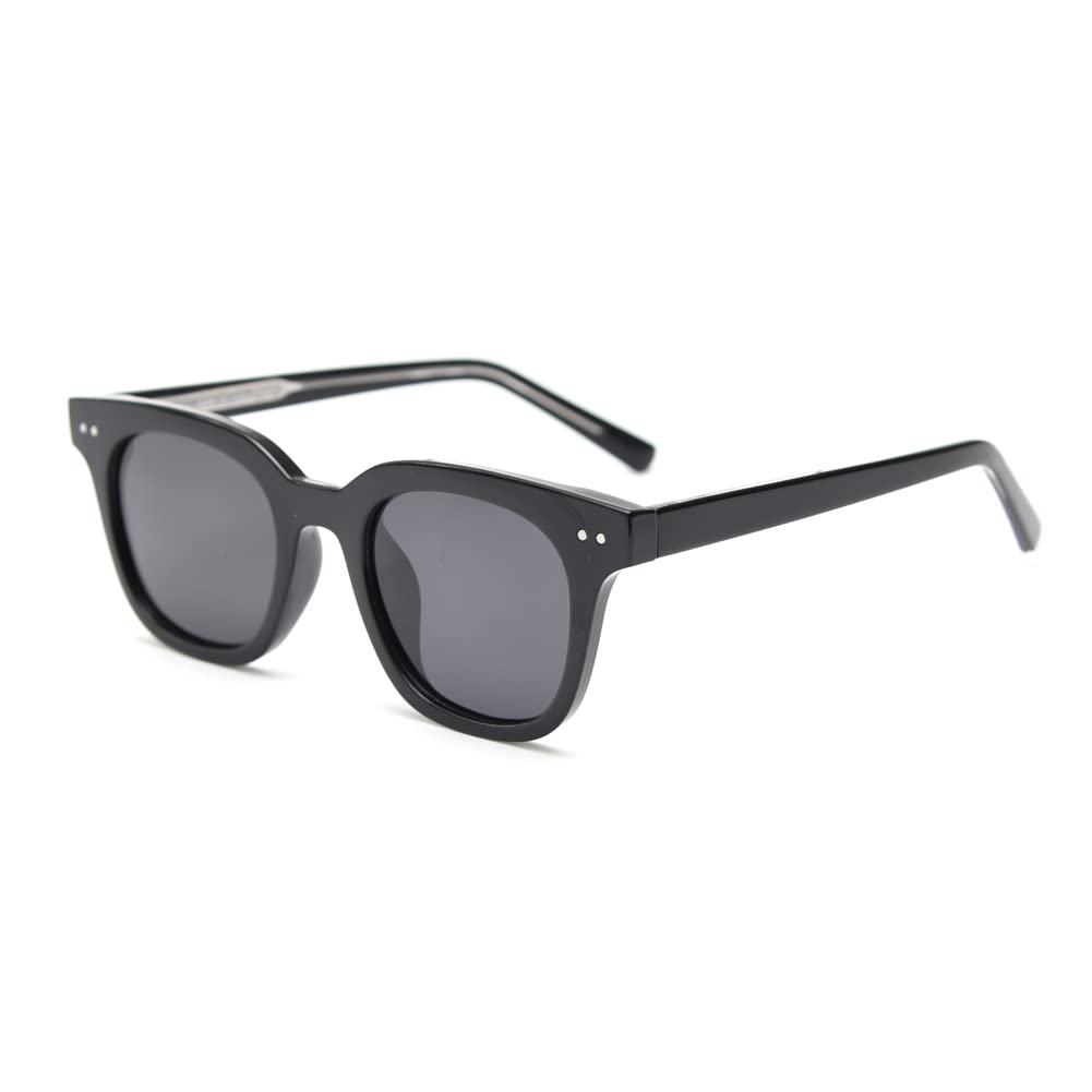 kachawoo TR90 Polarised Sunglasses for Men Fishing Driving Golf Sports Sunglasses UV 400 Protection Luxury Designer Glasses, black, Medium
