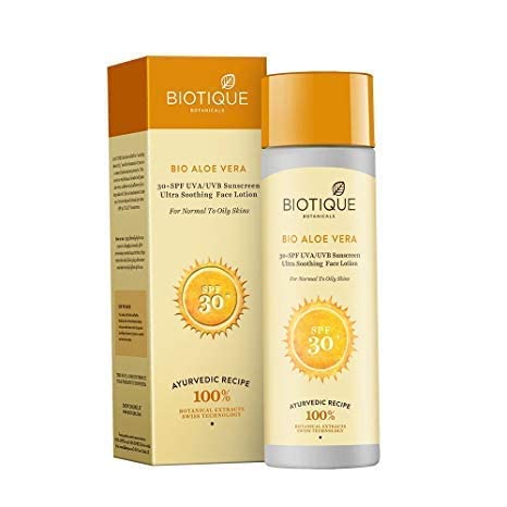 Biotique Bio Aole Vera SPF 30 Uva/Uvb120Ml For Normal Skin
