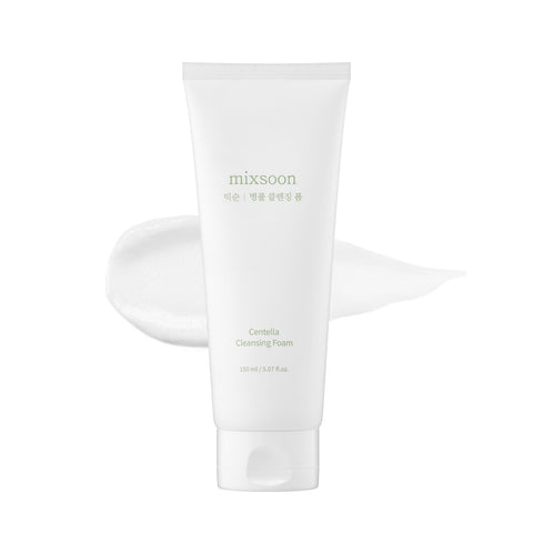 mixsoon Centella Cleansing Foam 5.07 fl oz/ 150ml,Low pH cleansing foam for soothing and moisturization,cruelty-free