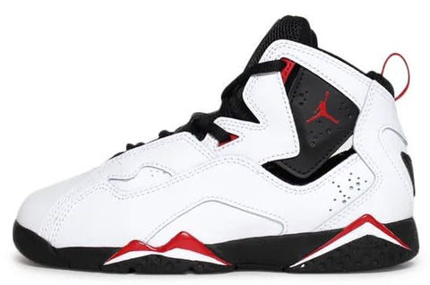Jordan Little Kid's True Flight White/Black-Varsity Red (343796 100) - 12