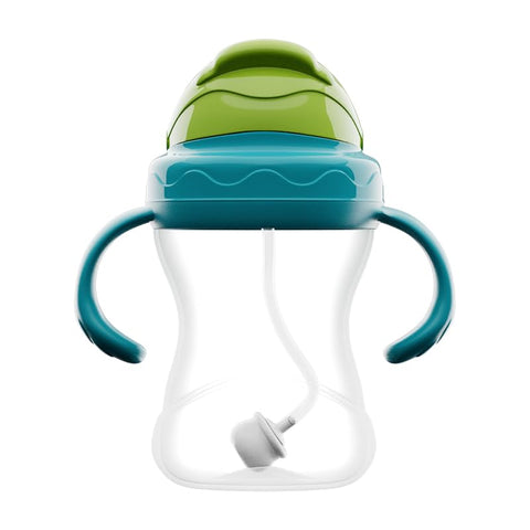 PandaEar Baby Sippy Cup, 9 oz Straw Cup with Handles for Babies & Toddler 6 Month+, BPA-Free, No Spill Design