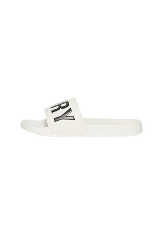 Superdry Vegan Core Pool Slides - Optic/Black, Optic Black, Medium