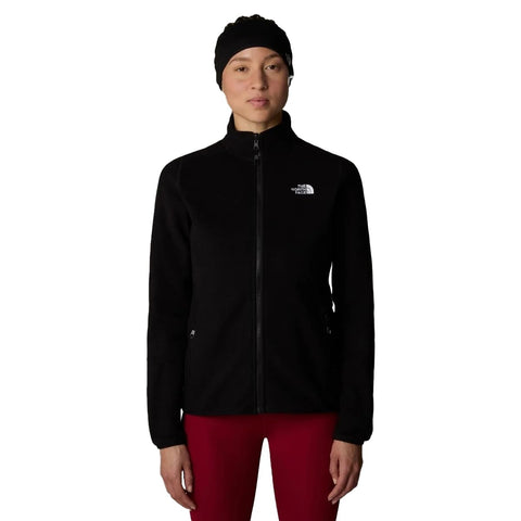 THE NORTH FACE Women's 100 Glacier Fz Fleece Jacket, Tnf Black/Npf, S