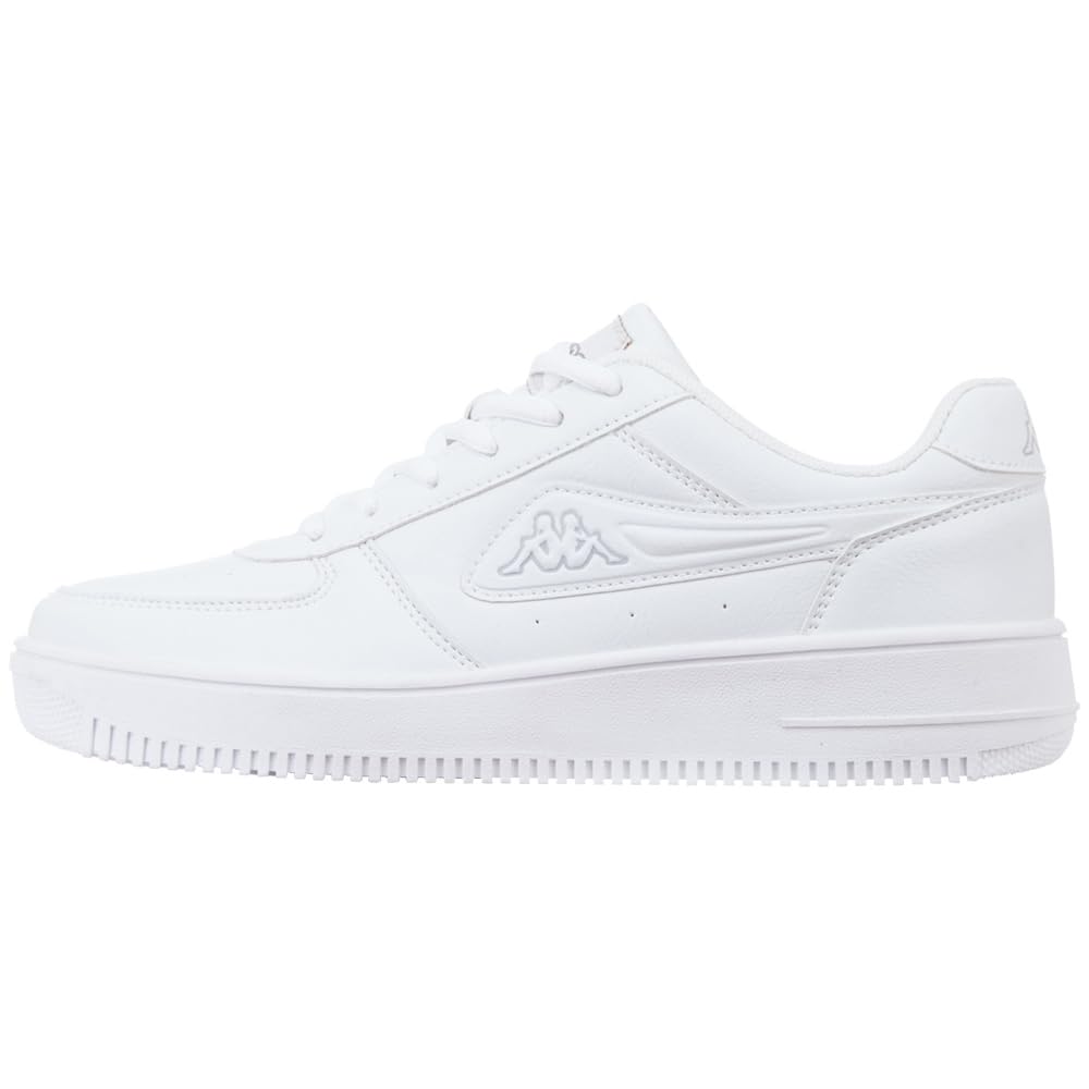 Kappa Unisex Adults' Bash Low-Top Sneakers, White (White/L`Grey 1014), 9.5 UK