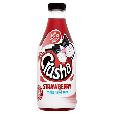 Crusha Milkshake Mix Strawberry Flavour 1 Litre (Pack of 12 x 1ltr)