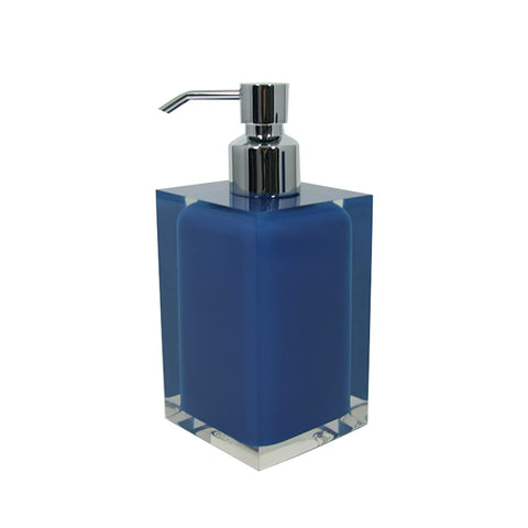 Gedy Bathroom Soap Dispenser, Resin, Blue, 16.2 x 7 x 7 cm