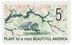 #1318 - 1966 5c Beautification of America U. S. Postage Stamp Plate Block (4)