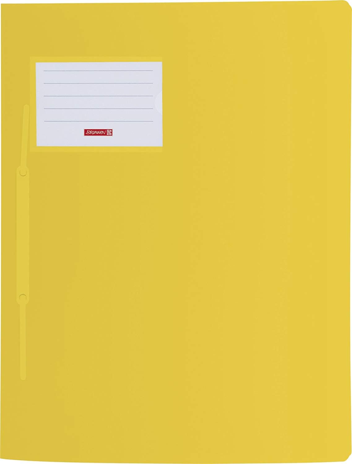 Brunnen Fact! Polypropylene Folder A4 24 x 34 cm Translucent Coloured singolo Yellow