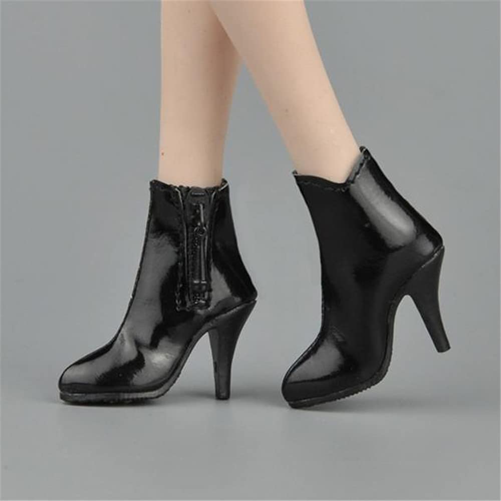 HiPlay 1/6 Scale Figure Shoes, Sneakers, Boots, High-Heeled Shoes for 12 inch Female Action Figure Phicen/TBLeague ACC045(Balck)