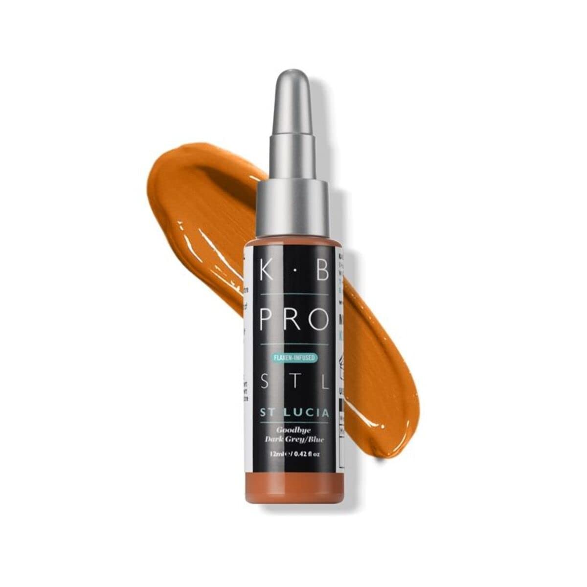 K.B Pro Microblading PMU Brow Adjuster Pigments, Flaxen-Infused, Perfect to Adjust the Tone of any Pigment, Only a small amount is needed, St. Lucia (Goodbye Dark Grey/Blue!), 12 ml