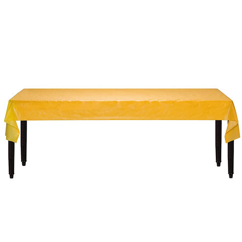 amscan Party Perfect Waterproof Plastic Table Cover Roll, Sunshine Yellow, 40" x 100' (77020.09)