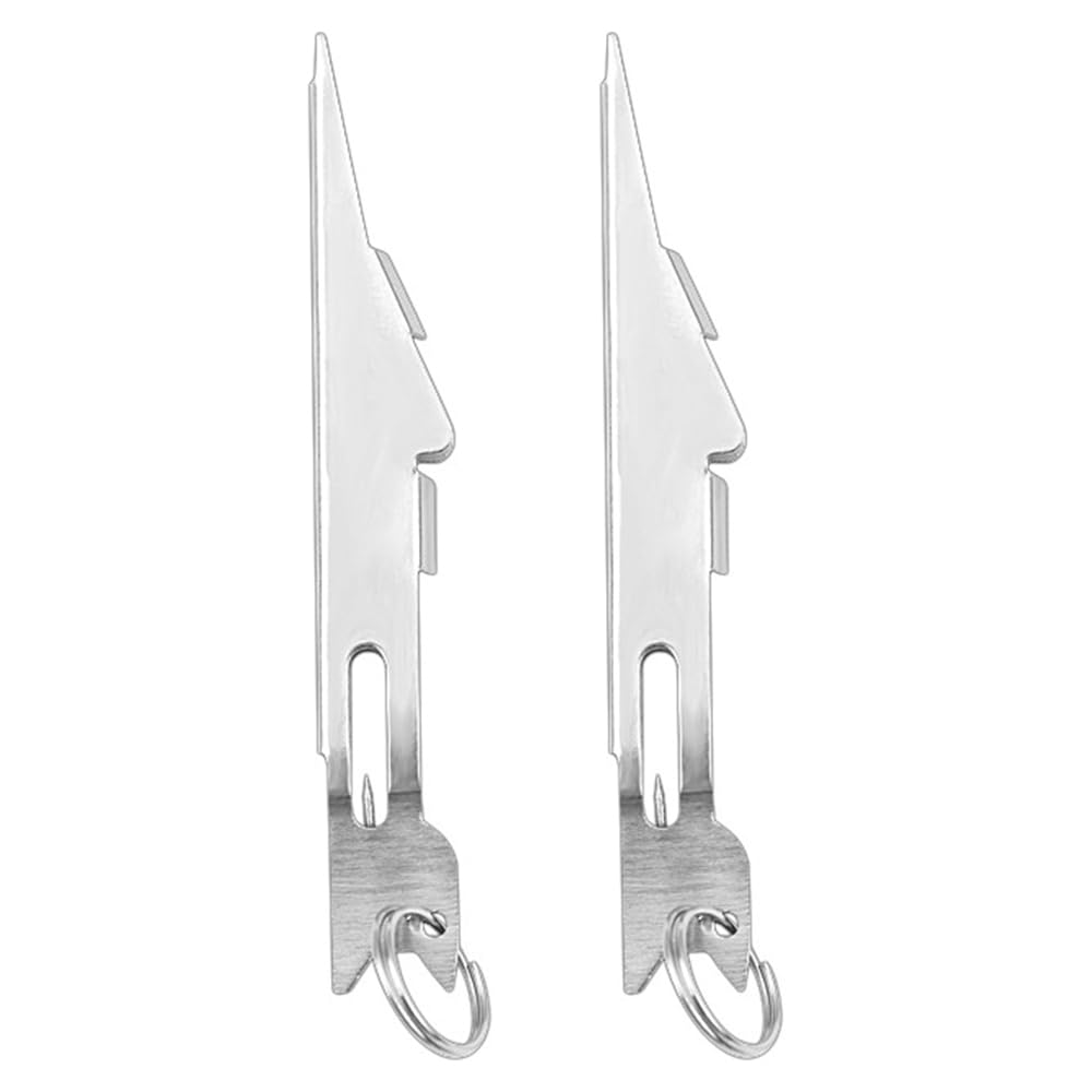 Sarini 2PCS Fishing Knot Tying Tool, Fishing Hook Tie Tool Fishing Line Quick Knot Tying Tool Fly Fishing Angler Accessories Nail Knot Tying Tool for Hooks,Lures and Line