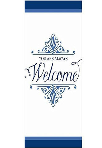 Party Ready Welcome Reception Guest Towels Tableware, Blue, Paper , 4" X 7", Pack Of 16
