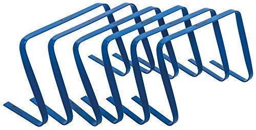 Precision 12" High Flat Hurdles Set - Blue (Set Of 6)