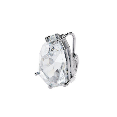 Swarovski Mesmera earring, Single, Trilliant cut crystal, White, Rhodium plated