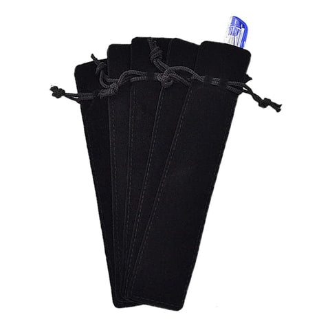 SENRISE Single Pen Pouch, 20pcs Pen Pouch Sleeve Holder Drawstring Velvet Elegant Pen Bag for Fountain Pen,Pencil,Ballpoint