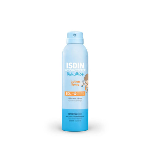 ISDIN Fotoprotector Pediatrics Lotion Spray SPF 50 (250ml) | Immediate absorption | hydrating suncreen for children