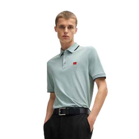 HUGO Men's Deresino232 Polo, Open Grey74, M