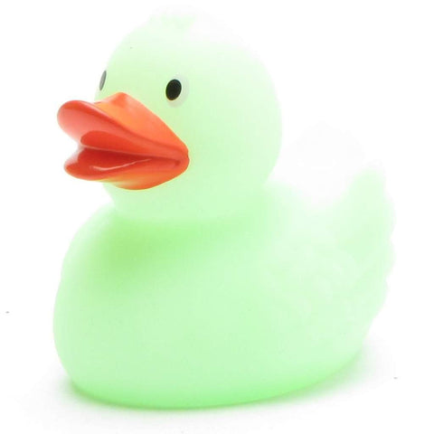 Duckshop Glow in The Dark Bath Duck - Green I Squeaky Duck I L: 7.5 cm