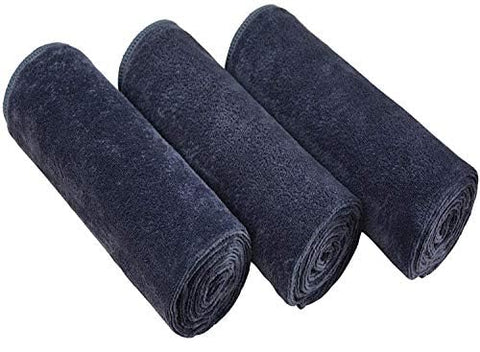 MAYOUTH Microfiber Sports Towels Fast Drying & Absorbent Gym Towel Workout Sweat Towels for Gym Fitness,Yoga, Camping 3-Pack 40cm X80cm, Grey