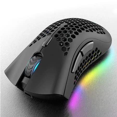 BM600 Rechargeable USB 2.4G Wireless RGB Light Honeycomb Gaming Mouse Desktop PC Computer Notebook Laptop Mice Mause Gamer Cute