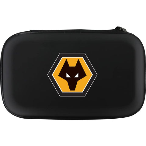 FOCO Officially Licensed Wolverhampton Wanderers Football Club Wolves FC Dart Case Storage Wallet, Crest, Black (W485)