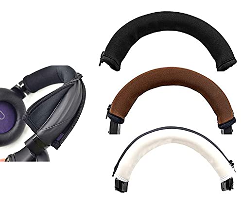 NC Headphone Zippered Headband Head Cushion Top Cover Wireless SE Gaming Headset Replacement Accessories for Corsair Virtuoso RGB, White
