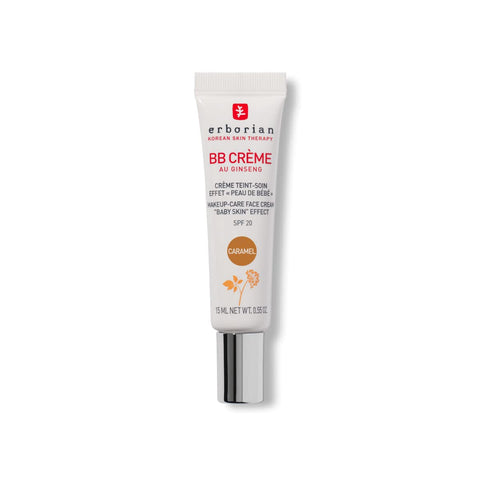 Erborian - BB Cream With Ginseng - Complexion Cream - "Baby Skin" Effect - Korean Cosmetic Treatment 5 -In -1 For SPF 20 - Caramel - 15 ml