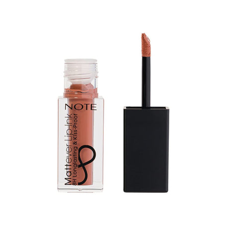 NOTE COSMETICS - Mattever Lip-Ink | Long-Lasting Kiss-proof Matte Lip Ink | Plumping and Highly Pigmented Lipstick (Toffee Brock)