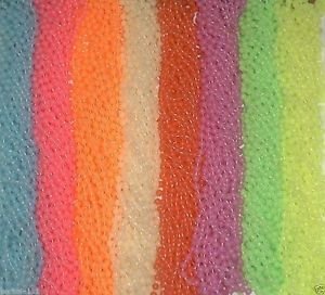 120 Glow In The Dark Mardi Gras Gra Beads Necklaces Party Favors Lot 10 Dozen