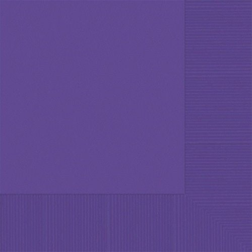 Purple 3-Ply Beverage Napkins | Pack of 20 | Party Supply