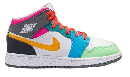 Jordan Big Kid's 1 Mid SE White/Taxi-Dark Shadow (FN1190 100) - 7