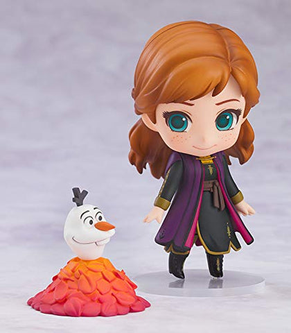 Good Smile Frozen 2: Anna (Travel Costume Version) Nendoroid Action Figure, Multicolor