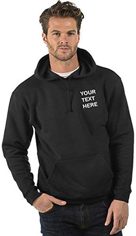 Embroidered/Personalised Black Hoodie, Size XS-4XL, XXXL (54)
