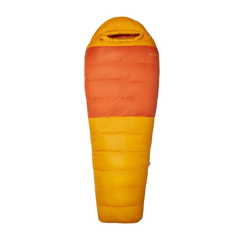 Marmot Lost Coast 5, Down adult mummy sleeping bag, 600+ Duck Down Filling, light and warm, packable, 183 cm, suitable down to -40Â°
