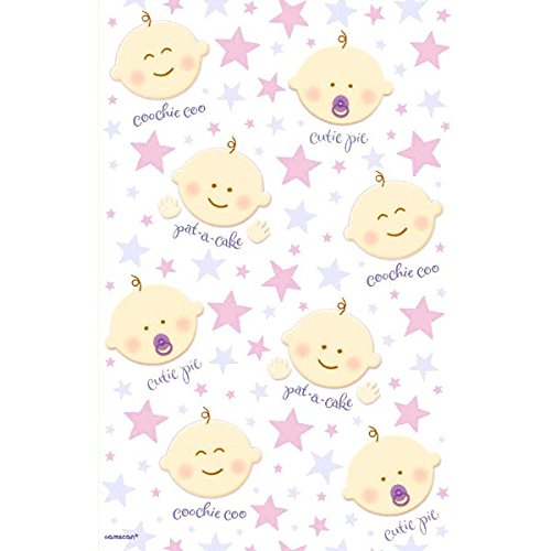 Multicolored Baby Expressions Paper Table Cover