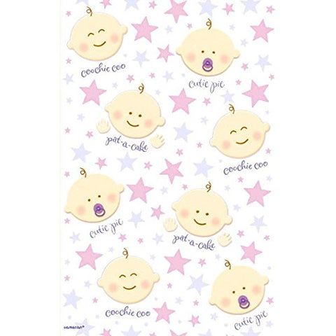 Multicolored Baby Expressions Paper Table Cover