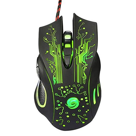 6 Button LED Optical USB Wired Gaming PRO Mice for PC Laptop Computer