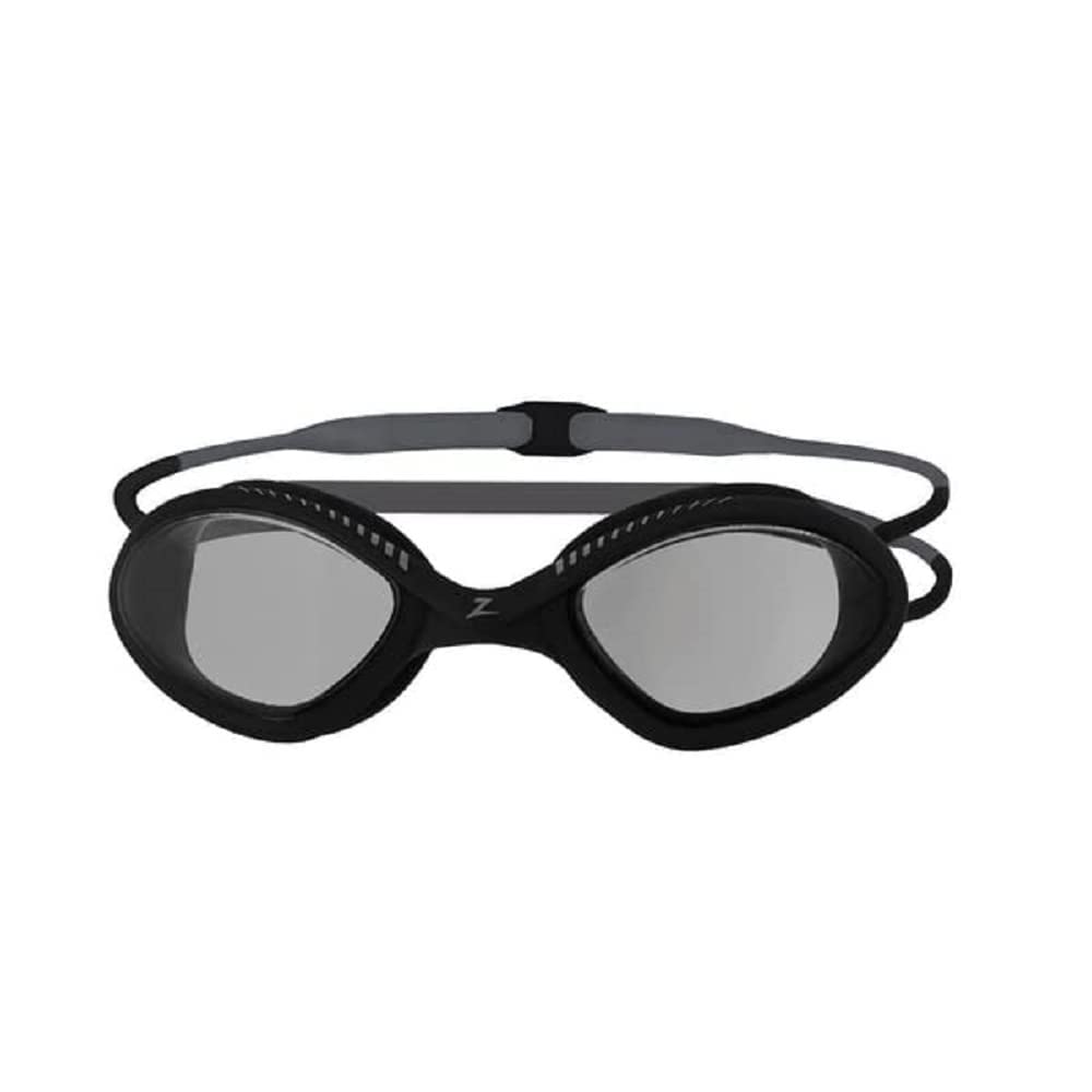 Zoggs Tiger Adult Swimming Goggles, UV protection swim goggles, Quick Adjust Comfort Goggles Straps, Fog Free Swim Goggle Lenses, Zoggs Goggles Adults Ultra Fit, Smoke Tinted Lenses