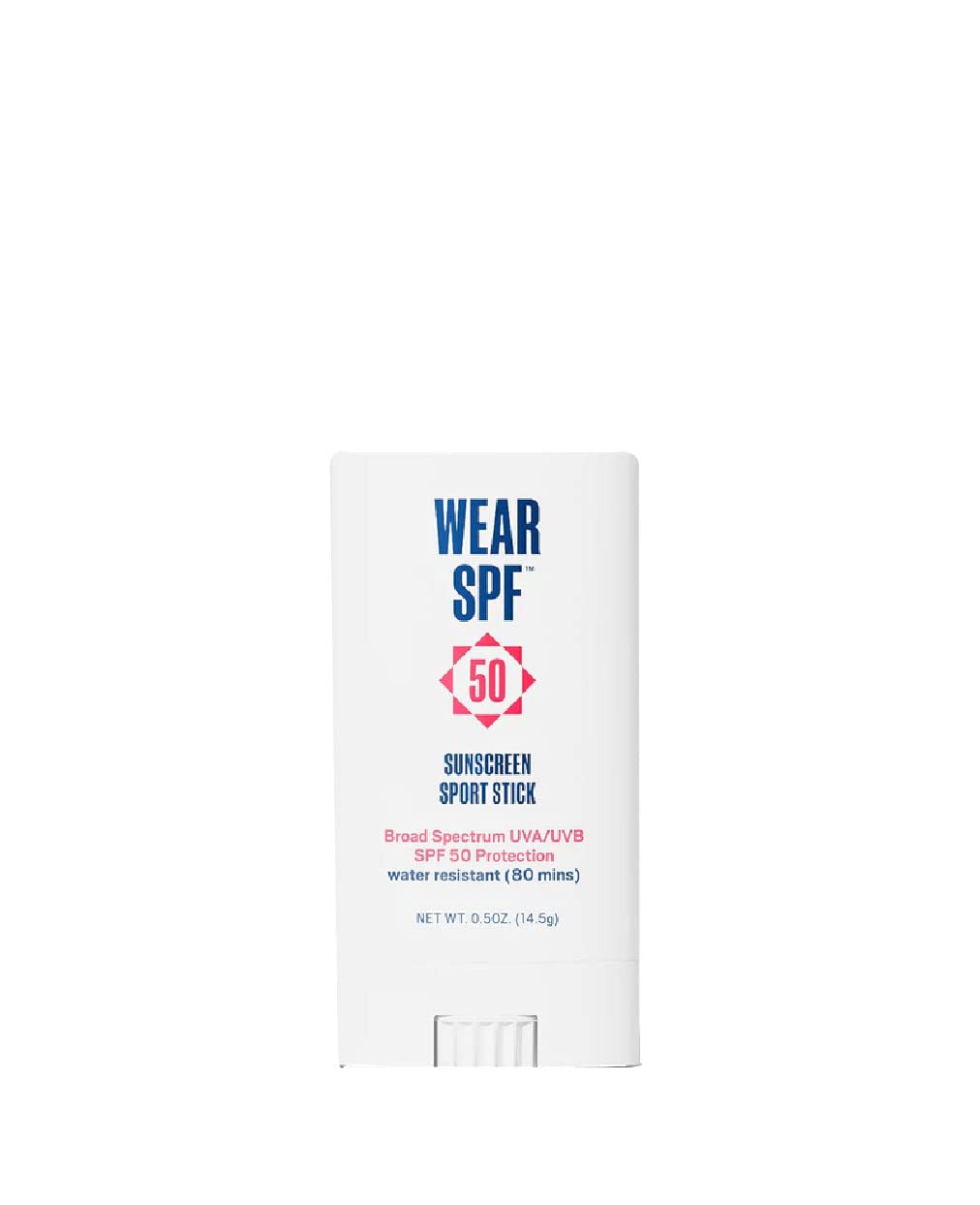 WearSPF 50 Sunscreen Sport Stick with Broad Spectrum SPF 50 UVA/UVB Protection, Sweat- & Water-Resistant Portable Hands-Free Stick for Face & Body, 0.5 oz.