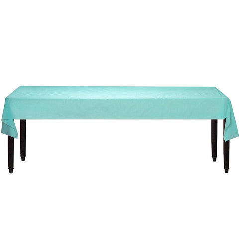 Amscan Robin's Egg Blue Plastic Table Roll - 40" x 100' (1 Pc.) - Vibrant & Event Essential, Perfect for Parties, Weddings, & Special Occasions