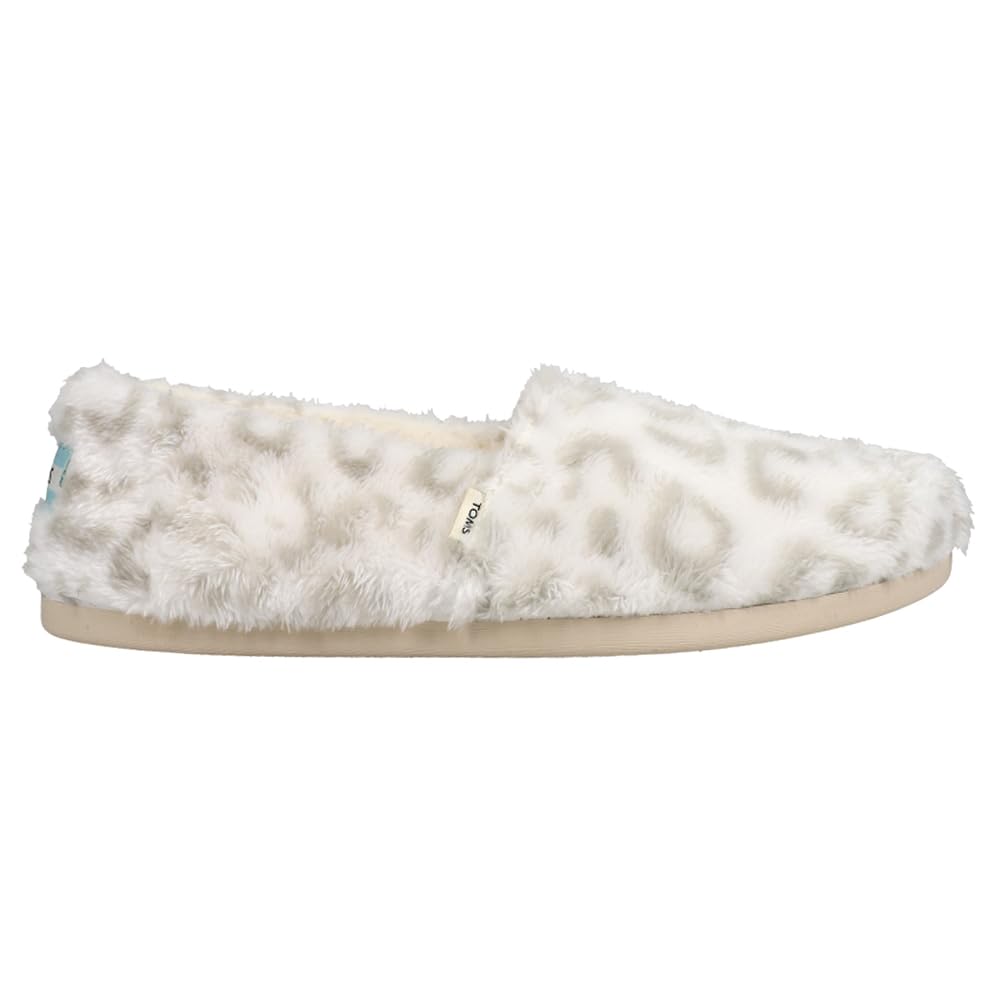 TOMS Womens Alpargata Fleece Slip On Flats Casual - Grey - Size 9 M