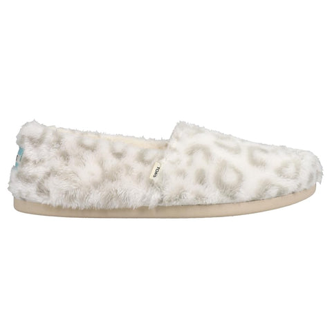 TOMS Womens Alpargata Fleece Slip On Flats Casual - Grey - Size 9 M