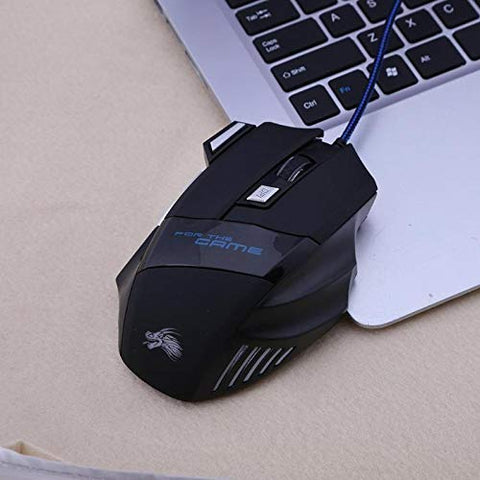 5500DPI Wired Gaming Mouse Professional 7 Buttons USB Cable LED Optical Gamer Mouse